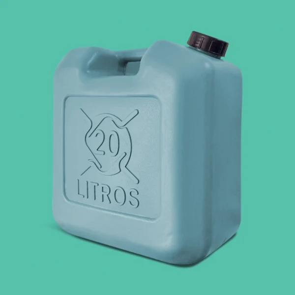 BIDÓN 20LT CON TAPA Y TAPÓN - VERDE