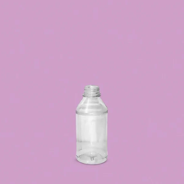 ENVASE PET FRASCO LISO 250ML (15.4GR) B28 ROSCA CORTA - TRANSPARENTE